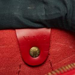 Louis Vuitton Red Epi Leather Speedy 25 Bag