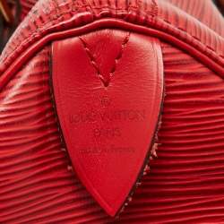 Louis Vuitton Red Epi Leather Speedy 25 Bag