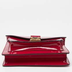 Pre Owned Louis Vuitton Fuchsia Vernis Monceau BB Bag