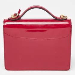 Pre Owned Louis Vuitton Fuchsia Vernis Monceau BB Bag