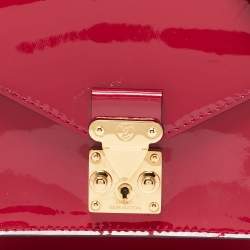 Pre Owned Louis Vuitton Fuchsia Vernis Monceau BB Bag