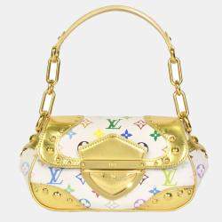 Louis Vuitton Annie MM Multicolor Monogram Canvas Shoulder Bag White