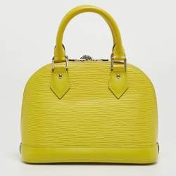 Pre Owned Louis Vuitton Pistache Epi Leather Alma BB Bag