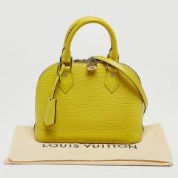 Pre Owned Louis Vuitton Pistache Epi Leather Alma BB Bag