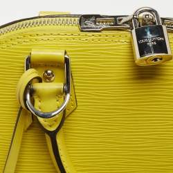 Pre Owned Louis Vuitton Pistache Epi Leather Alma BB Bag
