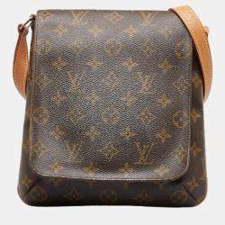 Authenticated Used Louis Vuitton Shoulder Bag Musette Brown Monogram M51256  Flap AS0040 LOUIS VUITTON Nume Ladies