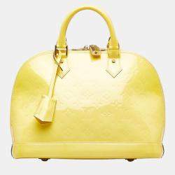 Alma bb leather handbag Louis Vuitton Orange in Leather - 33754884