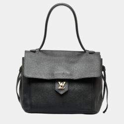 Lockme leather tote Louis Vuitton Black in Leather - 33760983
