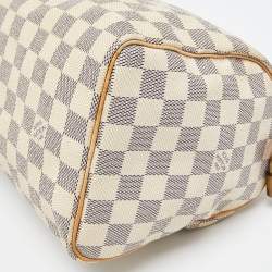 Pre Owned Louis Vuitton Damier Azur Canvas Speedy 25 Bag