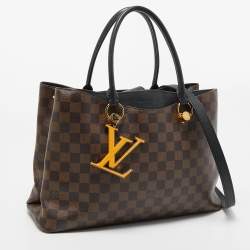Pre Owned Louis Vuitton Black Damier Ebene Canvas LV Riverside Bag