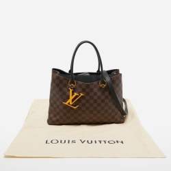 Pre Owned Louis Vuitton Black Damier Ebene Canvas LV Riverside Bag