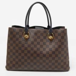 Pre Owned Louis Vuitton Black Damier Ebene Canvas LV Riverside Bag