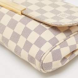 Pre Owned Louis Vuitton Damier Azur Canvas Favorite MM Bag