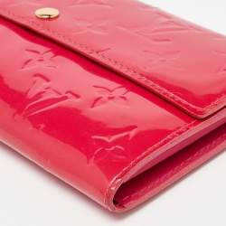 Louis Vuitton Rose Pop Monogram Vernis Sarah Wallet