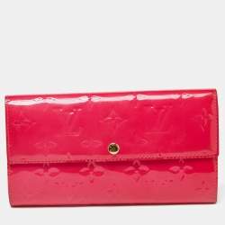Louis Vuitton Rose Pop Monogram Vernis Sarah Wallet