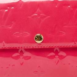 Louis Vuitton Rose Pop Monogram Vernis Sarah Wallet