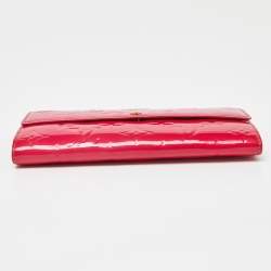 Louis Vuitton Rose Pop Monogram Vernis Sarah Wallet
