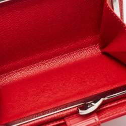 Louis Vuitton Red Epi Leather French Purse Wallet