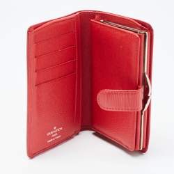 Louis Vuitton Red Epi Leather French Purse Wallet