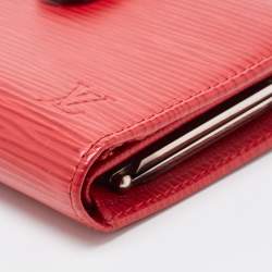Louis Vuitton Red Epi Leather French Purse Wallet