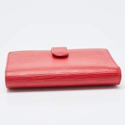 Louis Vuitton Red Epi Leather French Purse Wallet