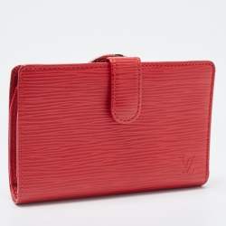 Louis Vuitton Red Epi Leather French Purse Wallet
