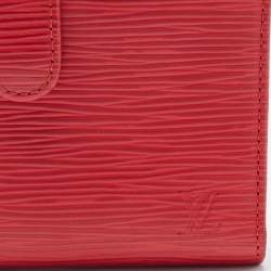 Louis Vuitton Red Epi Leather French Purse Wallet