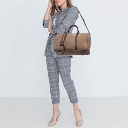 Pre Owned Louis Vuitton Brown Suede Sofia Coppola MM Bag