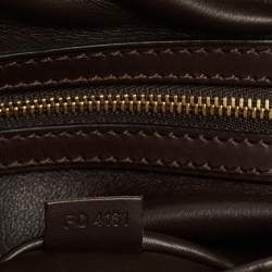 Pre Owned Louis Vuitton Brown Suede Sofia Coppola MM Bag