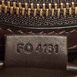 Pre Owned Louis Vuitton Brown Suede Sofia Coppola MM Bag