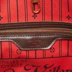Louis Vuitton Damier Ebene Canvas Neverfull MM Bag