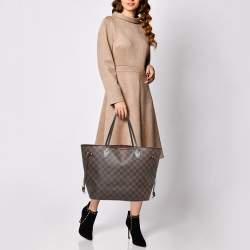 Louis Vuitton Damier Ebene Canvas Neverfull MM Bag