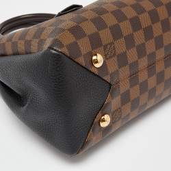 Pre Owned Louis Vuitton Black Damier Ebene Canvas Brittany Bag