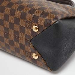 Pre Owned Louis Vuitton Black Damier Ebene Canvas Brittany Bag