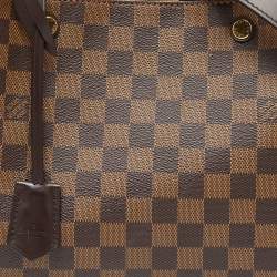 Pre Owned Louis Vuitton Black Damier Ebene Canvas Brittany Bag