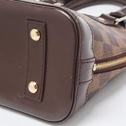 Pre Owned Louis Vuitton Damier Ebene Canvas Alma BB Bag