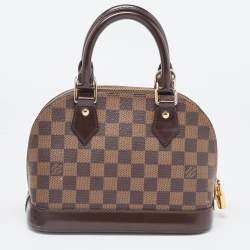Pre Owned Louis Vuitton Damier Ebene Canvas Alma BB Bag