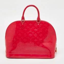 Louis Vuitton Rose Pop Monogram Vernis Alma GM Bag