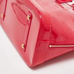 Louis Vuitton Rose Pop Monogram Vernis Alma GM Bag
