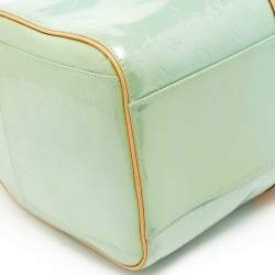 Pre Owned Louis Vuitton Baby Blue Monogram Vernis Keepall 45 Bag