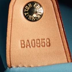 Pre Owned Louis Vuitton Baby Blue Monogram Vernis Keepall 45 Bag