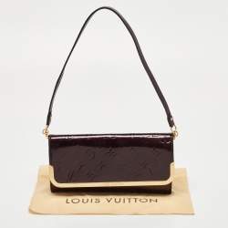 Pre Owned Louis Vuitton Amarante Monogram Vernis Rossmore MM Bag