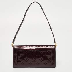 Pre Owned Louis Vuitton Amarante Monogram Vernis Rossmore MM Bag