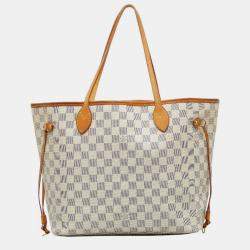 Louis Vuitton Saleya MM Tote Bag in Damier Azur canvas, AB_Excellent  Condition