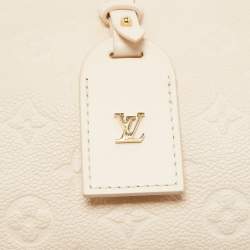 Pre Owned Louis Vuitton Neige Monogram Empreinte Leather Petite Malle Souple Bag