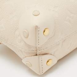 Pre Owned Louis Vuitton Neige Monogram Empreinte Leather Petite Malle Souple Bag