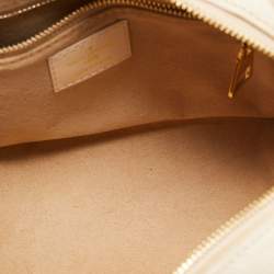 Pre Owned Louis Vuitton Neige Monogram Empreinte Leather Petite Malle Souple Bag