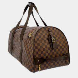 Pre Owned Louis Vuitton Brown Damier Ebene Canvas Monogram Neo Eole 65 Bag