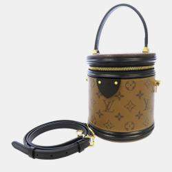 Louis Vuitton - Authenticated Cluny Handbag - Leather Black Striped for Women, Very Good Condition
