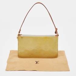 Pre Owned Louis Vuitton Silver Monogram Vernis Lexington Pochette Bag